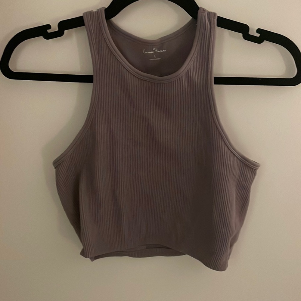 Purple workout top